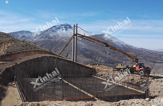 Mining project under civil construction