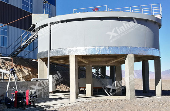 Thickener of Morocco 500tpd silver ore flotation project