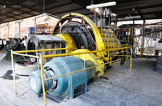 ore grinding machine on site