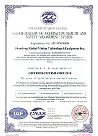 ISO 450012018 Occupational Health and Safety Management System Certification