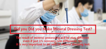 Mineral Dressing Test