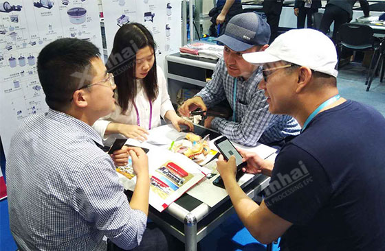 Xinhai staff introduced mineral processing EPC+M+O service to clients Xinhai staff introduced mineral processing EPC+M+O service to clients