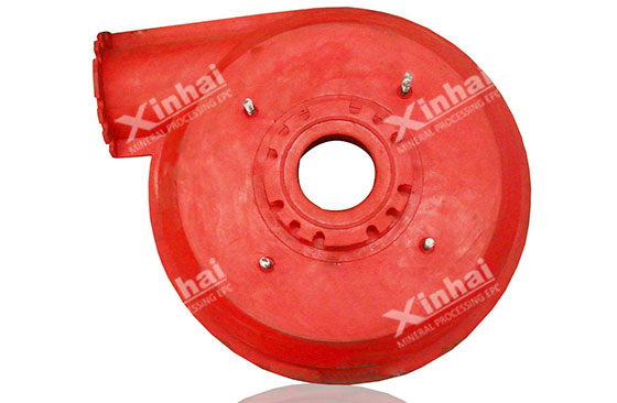 Wear resistant rubber lining part