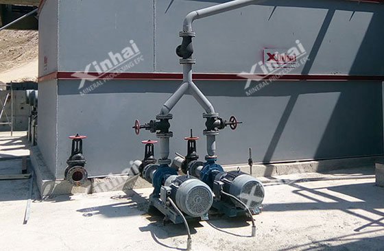 application site of slurry pump