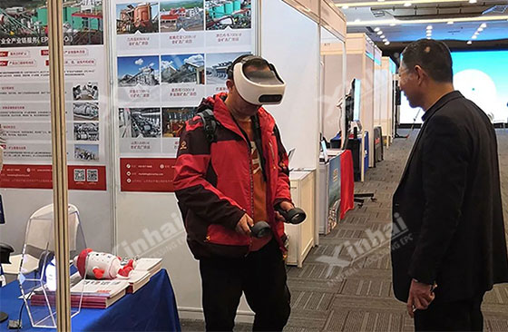 Guests experienced the VR mineral processing plant