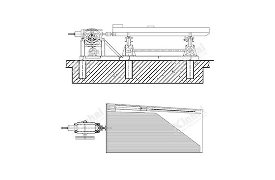 The structure of concentrating table The structure of concentrating table