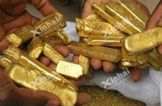 gold bar from CIP process