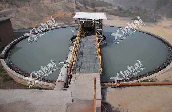 high efficient concentrator installed in the mining factory