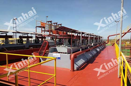 installed flotation machine from xinhai mining