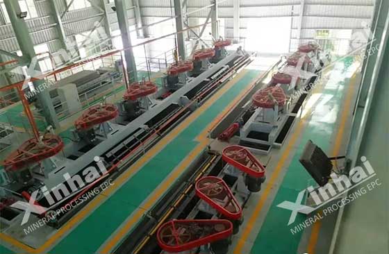 installed xinhai flotation cell in ore beneficiation plant 