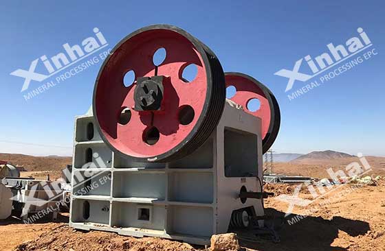 jaw crushing machine used in barite ore production line jaw crushing machine used in barite ore production line