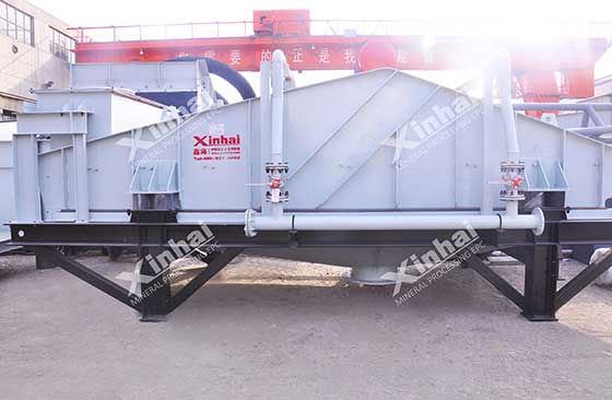 liner vibrating screening machine manufactured from xinhai