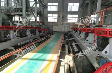 working flotation separation machine in ore dressing plant