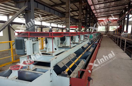 xinhai ore flotation cell machine in ore dressing plant