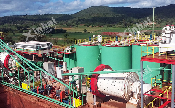 Ball mill in gold ore concentrator project