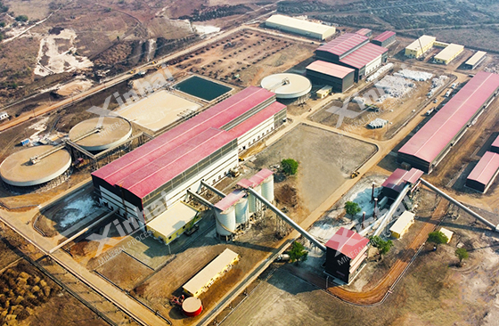 Lithium ore processing site