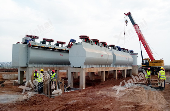 installation of xinhai mining flotation cell