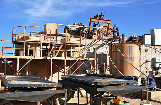 shaking table used for lithium ore processing