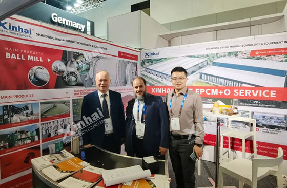 Booth of Xinhai Mining Booth of Xinhai Mining