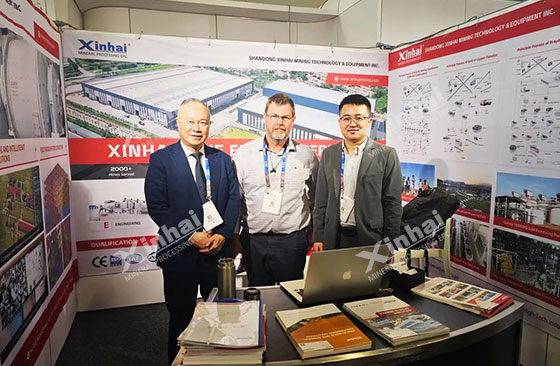 Booth of Xinhai Mining Booth of Xinhai Mining