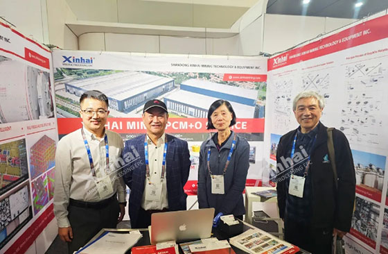 Booth of Xinhai Mining Booth of Xinhai Mining