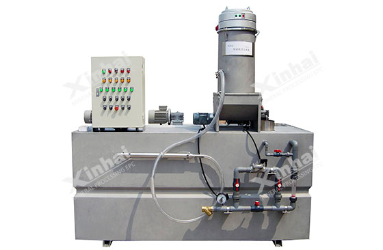 Reagent addition system for flotation gold extraction Reagent addition system for flotation gold extraction