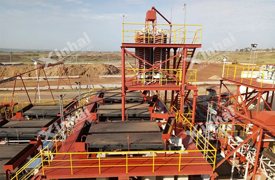 ilmenite ore gravity separation system