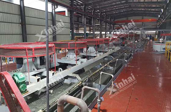 installed xinhai mineral flotation-cell-machine for lithium processing