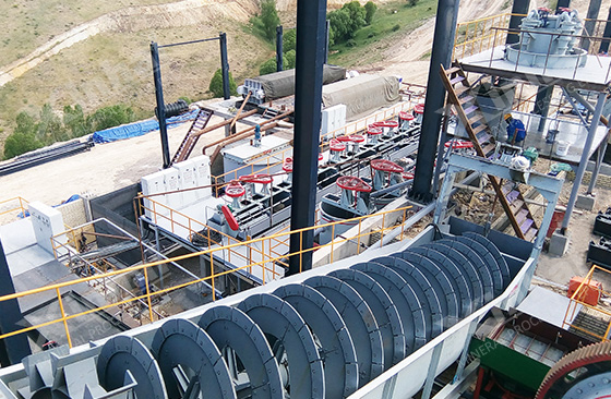 spiral classifier used in mineral processing flow