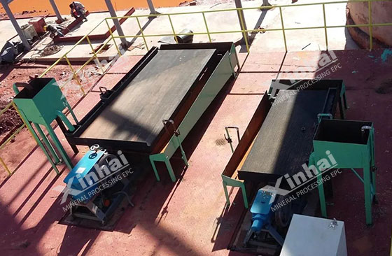 Shaking table for gold extraction Shaking table for gold extraction