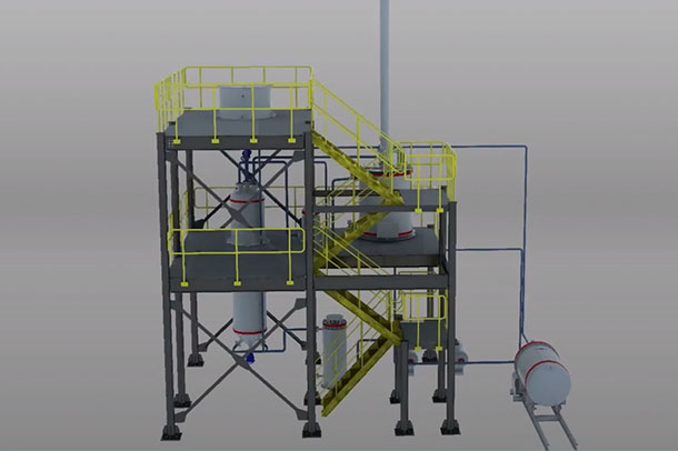 How is the Desorption Electrolysis System composed